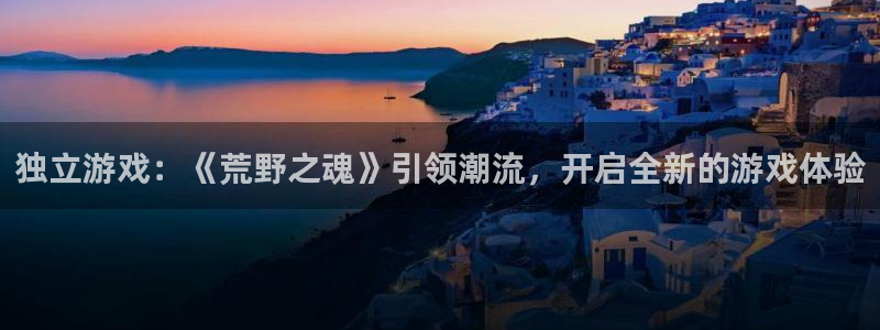 极悦娱乐4开户：独立游戏：《荒野之魂》引领潮流，开启全新的游
