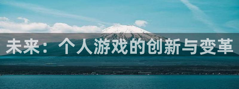 极悦娱乐注册服务条款：未来：个人游戏的创新与变革
